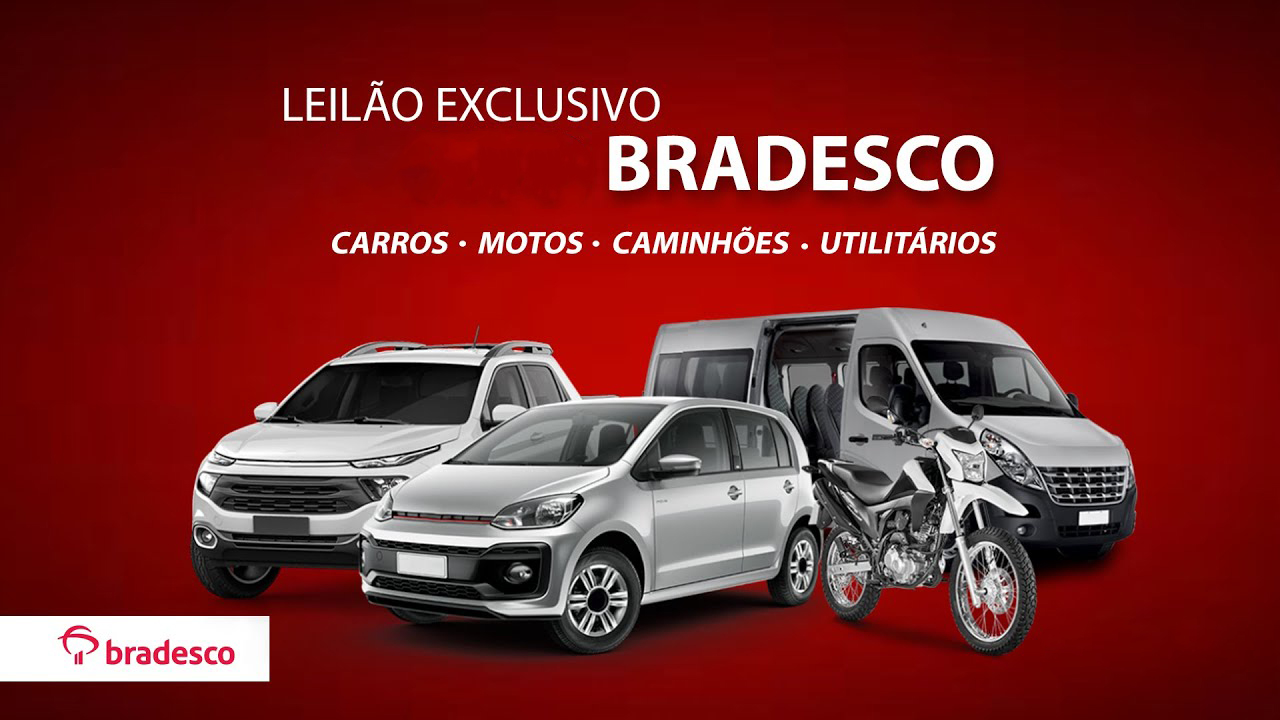 leilões de veículos do Bradesco