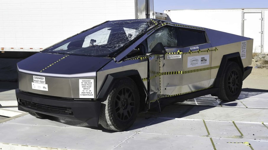 Tesla Cybertruck: Nota máxima em testes de segurança