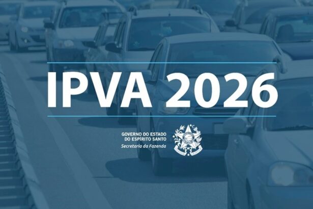 IPVA 2026 Espírito Santo: Menor alíquota do Sudeste (2%), 15% de desconto e calendário