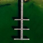 Vista aerea de Vitoria capital do Espirito Santo - consultar placa Detran ES