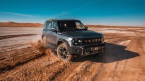 Jetour T2 2026 SUV híbrido plug-in vista exterior frontal oficial