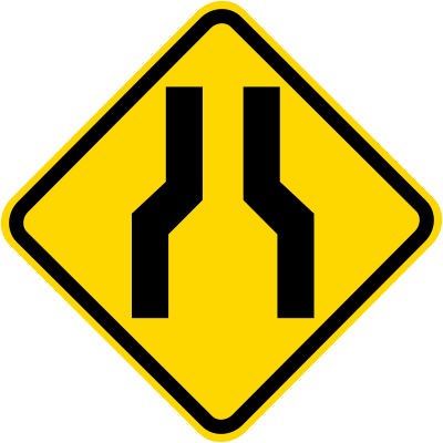 Placa A-21a lombada advertência