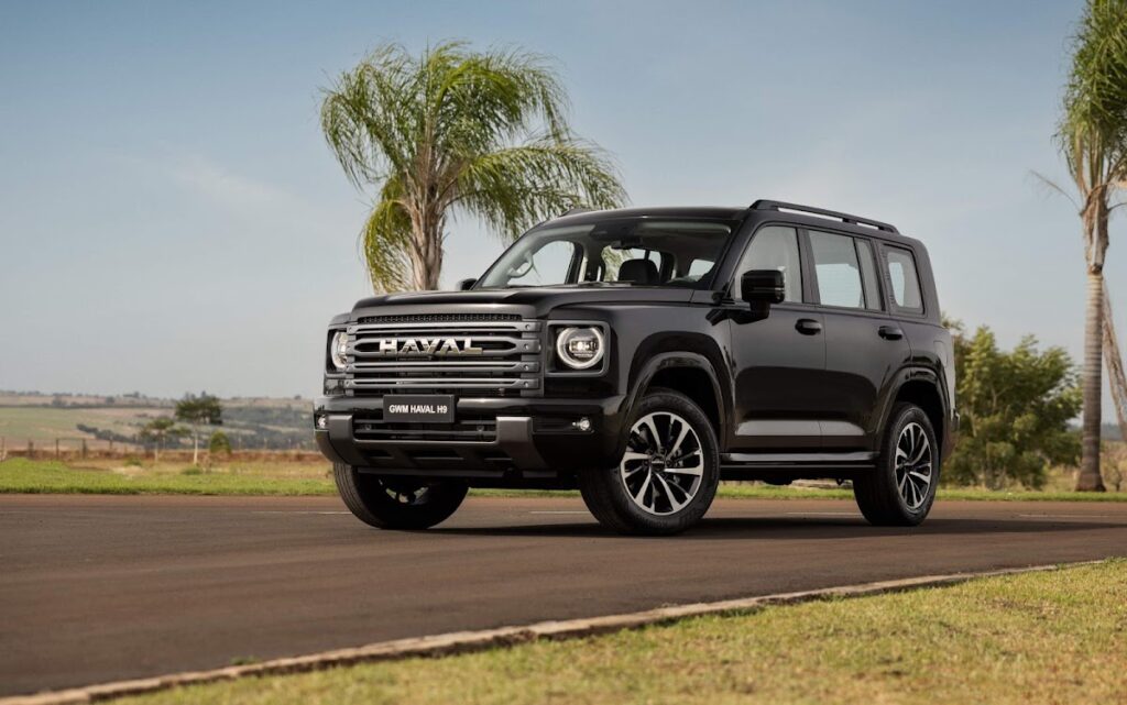 GWM Haval H9 2025 pintura fosca cinza vista frontal