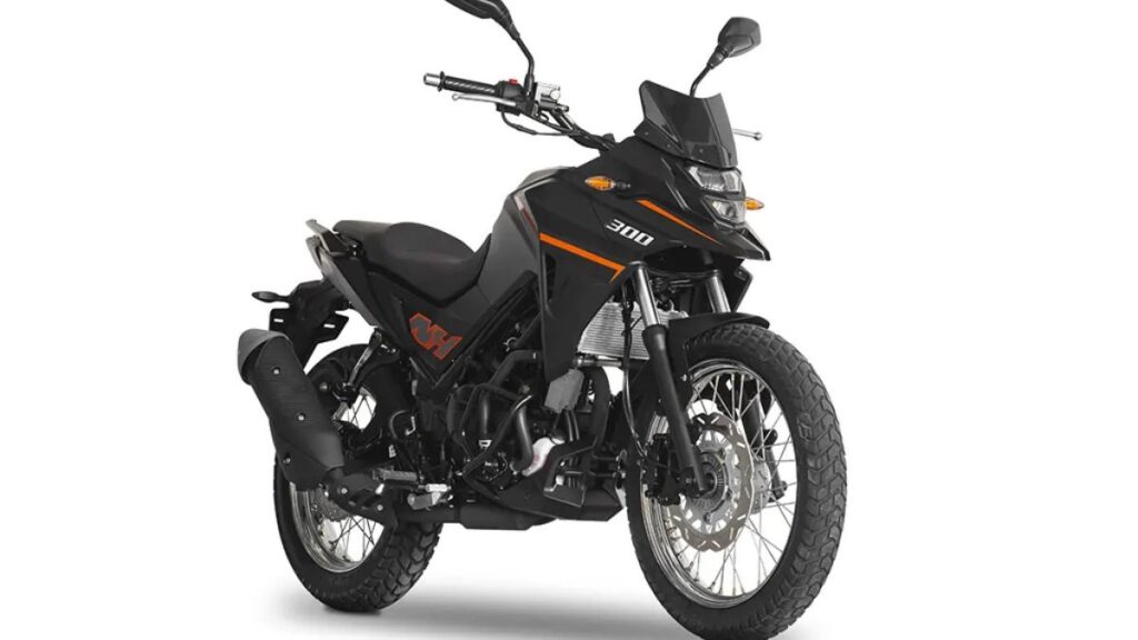 Motor monocilíndrico 278cc da Dafra NH 300 detalhe lateral