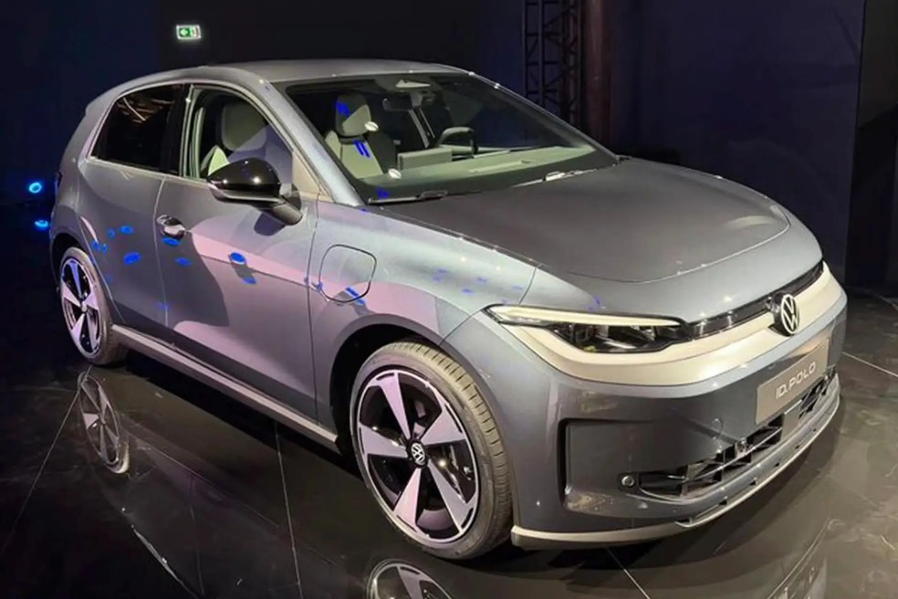 Volkswagen ID. Polo na versão mais completa abaixo da GTI — Foto: Reprodução/Wilco Blok Instagram