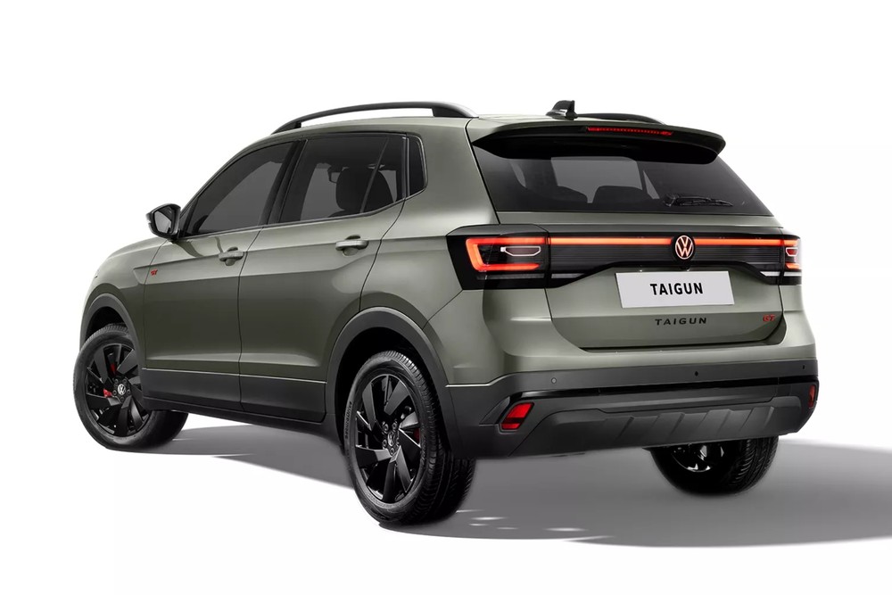 Volkswagen Taigun tem lanternas com iluminação atualizada e novos LEDs — Foto: Divulgação