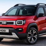 Projeção do novo Fiat Mobi 2028 mini-SUV vista dianteira