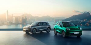 GWM Ora 05 em vista frontal 3/4 — SUV elétrico que ganhará versões flex e híbridas no Brasil