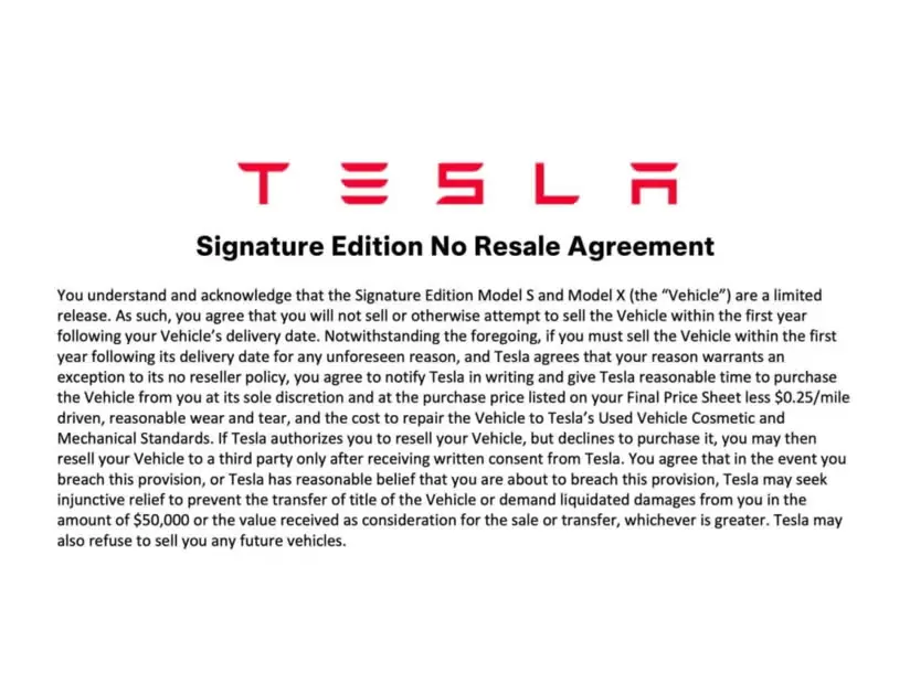 Tesla impõe trava de revenda — foto de divulgação