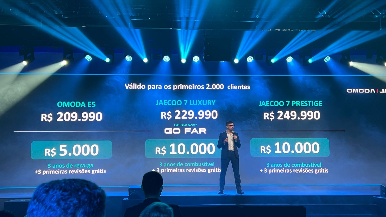 Campanha híbrida da Omoda & Jaecoo dá entrada alta