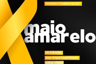 Maio Amarelo 2026 cobra atenção contra celular e ponto cego