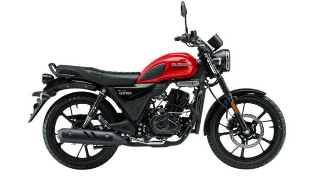 Suzuki GN 160: 162 cc e 14 cv sem vinda ao Brasil