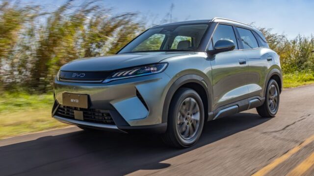 Novo SUV híbrido da BYD com pacote flex e recarga