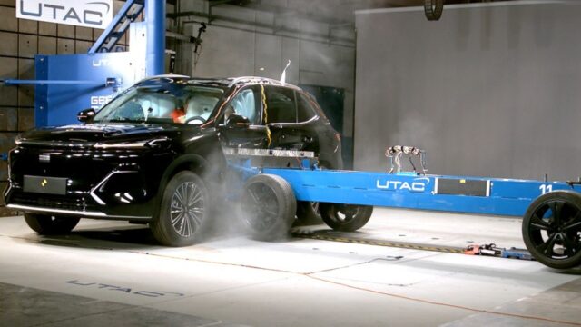 Geely EX5 EM-i encara impacto acima do Euro NCAP