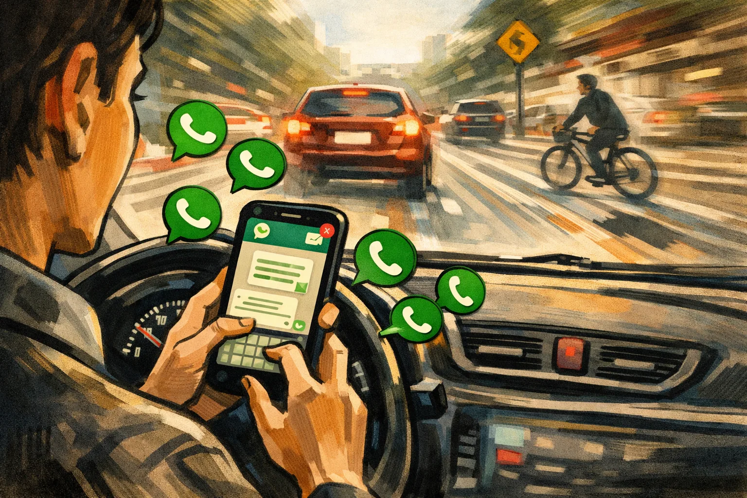 Por que 93% ainda erram sobre celular ao volante Por que 93% ainda erram sobre celular ao volante