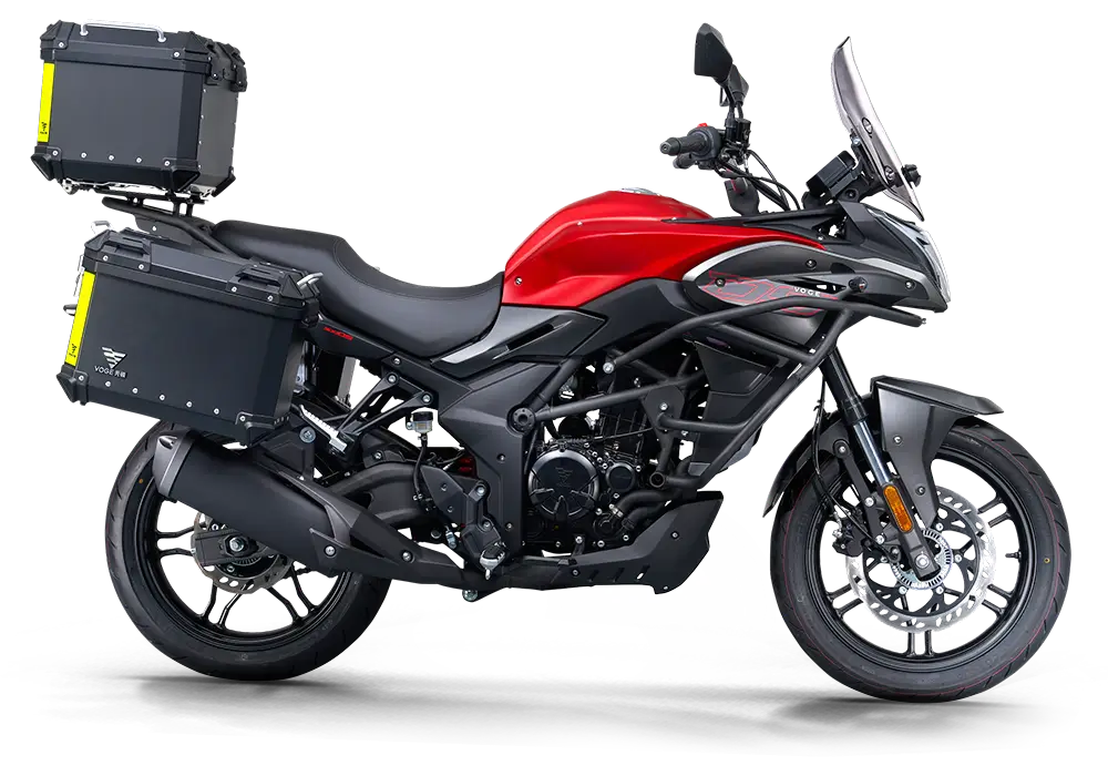 Voge 300DS com acessórios