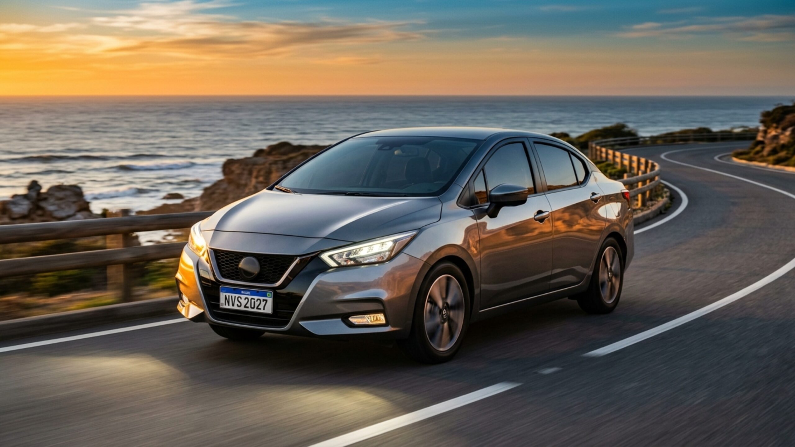Nissan vende sedã automático por R$ 119.990 que faz até 15 km/l e oferece seis airbags