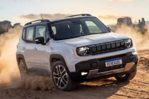 Novo Jeep Renegade Hybrid é mais econômico? Veja a diferença real de consumo Jeep Renegade 2027 Sahara vista frontal