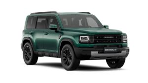 Haval H7 PHEV verde Tijuca, vista dianteira em três quartos